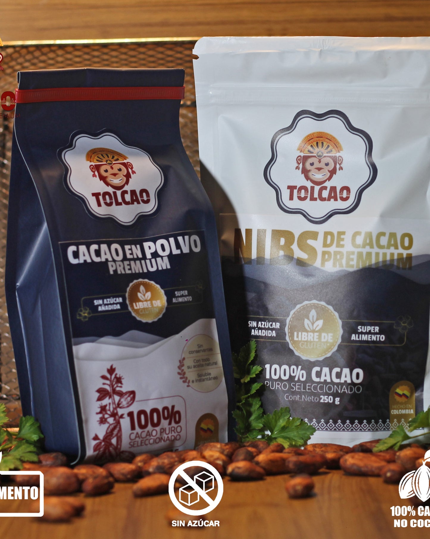 Combo Saludable: Cacao en Polvo + Nibs de Cacao